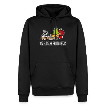 Le fruit dyslexique vole l’enregistreur de dyslexie - Sweat à capuche Premium bio Homme - noir - Devant - Nico (187cm)