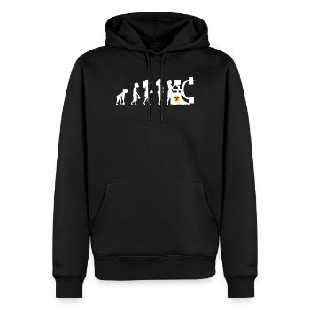 Humor Manip Block Radio für Frauen Radiologie - Männer Premium Bio Hoodie - Schwarz - Vorne - Nico (187cm)