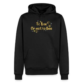 to bee or not to bee - Sweat à capuche Premium bio Homme - noir - Devant - Nico (187cm)