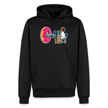 Homme Manip Radio Scanner Irm Donut Radiologie - Männer Premium Bio Hoodie - Schwarz - Vorne - Nico (187cm)