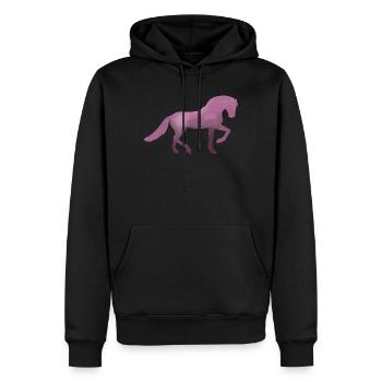 Grace - Men’s Premium Organic Hoodie - black - Front - Nico (187cm)