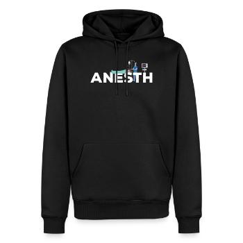 Anesth Gift Doktor Iade Krankenschwester Anästhesist - Männer Premium Bio Hoodie - Schwarz - Vorne - Nico (187cm)