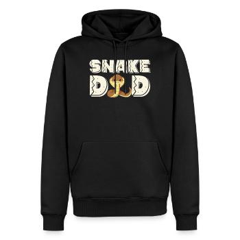 Serpents serpents - Sweat à capuche Premium bio Homme - noir - Devant - Nico (187cm)