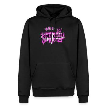 Design Reine Drones - Sweat à capuche Premium bio Homme - noir - Devant - Nico (187cm)