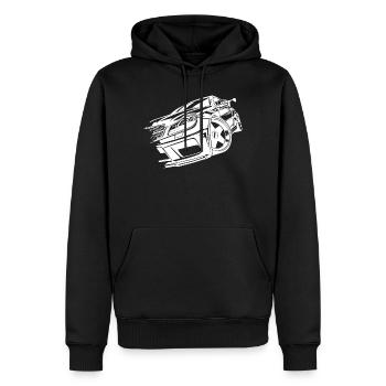 Auto Autoliebhaber Sportauto Rennfahrer Autofahrer - Männer Premium Bio Hoodie - Schwarz - Vorne - Nico (187cm)