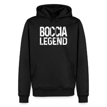 Joueur de boccia Boccia Legend Balls Boccia - Sweat à capuche Premium bio Homme - noir - Devant - Nico (187cm)