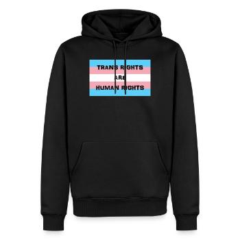 Transgender-Flagge Menschenrechte T-Shirt Design - Männer Premium Bio Hoodie - Schwarz - Vorne - Nico (187cm)