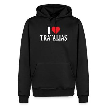 t-shirt J’adore Tratalias t-shirt Sardaigne - Sweat à capuche Premium bio Homme - noir - Devant - Nico (187cm)