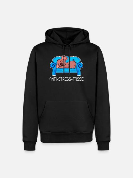 Tasse Koala Kaffee Kaffeetasse - Männer Premium Bio Hoodie - Schwarz