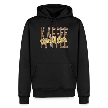 Kaffee Trinken Spruch Koffein Kaffeeliebhaber - Männer Premium Bio Hoodie - Schwarz - Vorne - Nico (187cm)