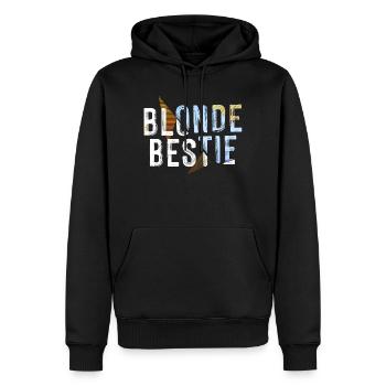 Blonde Bestie für heiße Blondinen - Männer Premium Bio Hoodie - Schwarz - Vorne - Nico (187cm)