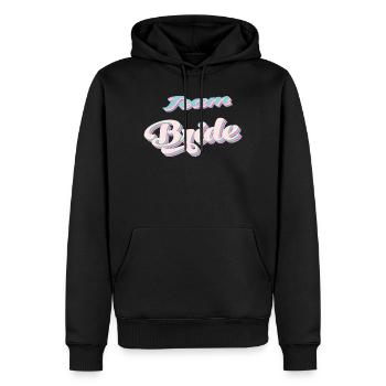 Team de la mariée team bride evjf - Sweat à capuche Premium bio Homme - noir - Devant - Nico (187cm)