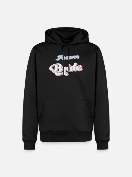 Team bride bachelorette party - Men’s Premium Organic Hoodie - black