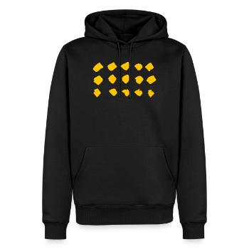 Modèle - Sweat à capuche Premium bio Homme - noir - Devant - Nico (187cm)