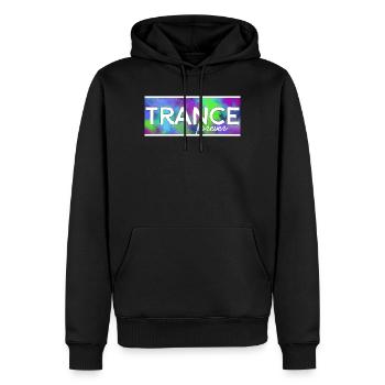 La transe pour toujours - Sweat à capuche Premium bio Homme - noir - Devant - Nico (187cm)