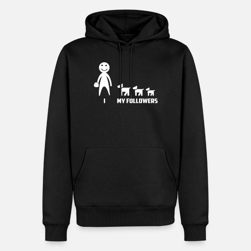 Drôles d’adeptes de chiens - Sweat à capuche Premium bio Homme - noir