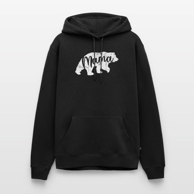 Mama Bear Script Logo Men’s Premium Organic Hoodie