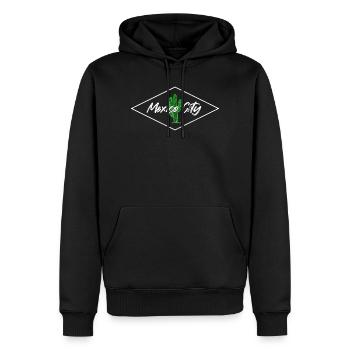 Cactus Skyline à Mexico - Sweat à capuche Premium bio Homme - noir - Devant - Nico (187cm)