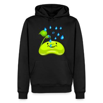 Jardinier amateur petit semis - Sweat à capuche Premium bio Homme - noir - Devant - Nico (187cm)