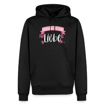 Klettern Eisklettern Wintersport Eis Geschenk - Männer Premium Bio Hoodie - Schwarz - Vorne - Nico (187cm)