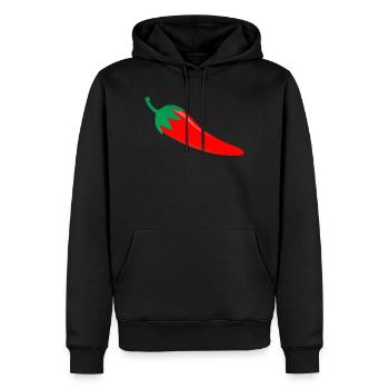 Lustiges Hot Chilli T-Shirt - Männer Premium Bio Hoodie - Schwarz - Vorne - Nico (187cm)