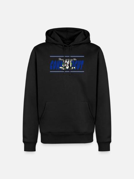 Connecticut Pride Blue Flag - Men’s Premium Organic Hoodie - black