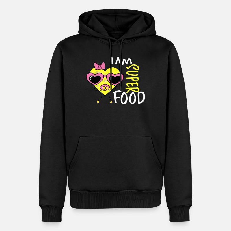 Cœur de fromage - Sweat à capuche Premium bio Homme - noir