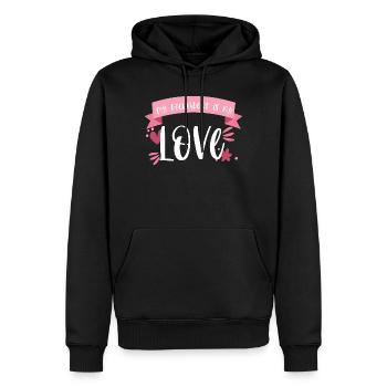 Fahrrad Liegerad Liegefahrrad Radsport Geschenk - Männer Premium Bio Hoodie - Schwarz - Vorne - Nico (187cm)