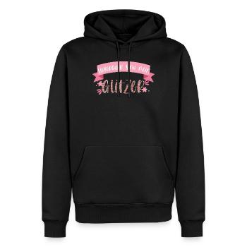 Fahrrad Liegerad Liegefahrrad Radsport Geschenk - Männer Premium Bio Hoodie - Schwarz - Vorne - Nico (187cm)