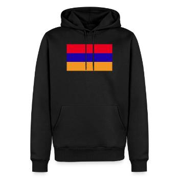 Armenien National Flagge - Männer Premium Bio Hoodie - Schwarz - Vorne - Nico (187cm)