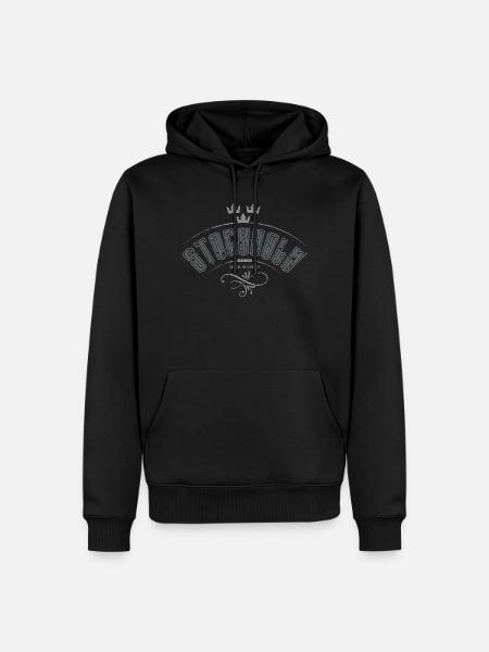 Stockholm 2-fäger - Men’s Premium Organic Hoodie - black