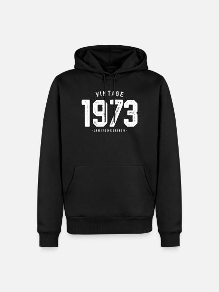 Millésime 1973 Edition Limitée - Sweat à capuche Premium bio Homme - noir