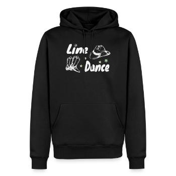 linedance mit stiefel, Tanz Tshirt für Westernfest - Männer Premium Bio Hoodie - Schwarz - Vorne - Nico (187cm)