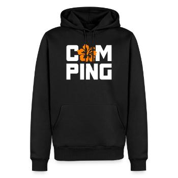 Camping Hawaii Holiday Van Life Camper Motorhome Fan - Men’s Premium Organic Hoodie - black - Front - Nico (187cm)