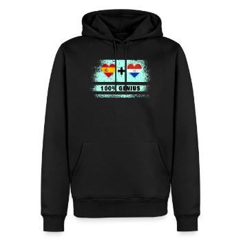 L’Espagne et le Paraguay drasent 100% génie - Sweat à capuche Premium bio Homme - noir - Devant - Nico (187cm)
