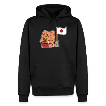 Culture Pop Asiatique Manga Anime Asie Dessin Animé - Sweat à capuche Premium bio Homme - noir - Devant - Nico (187cm)