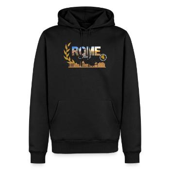 Rom Italien Skyline Collage - Männer Premium Bio Hoodie - Schwarz - Vorne - Nico (187cm)