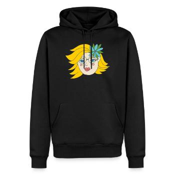 Summer Girl - Men’s Premium Organic Hoodie - black - Front - Nico (187cm)