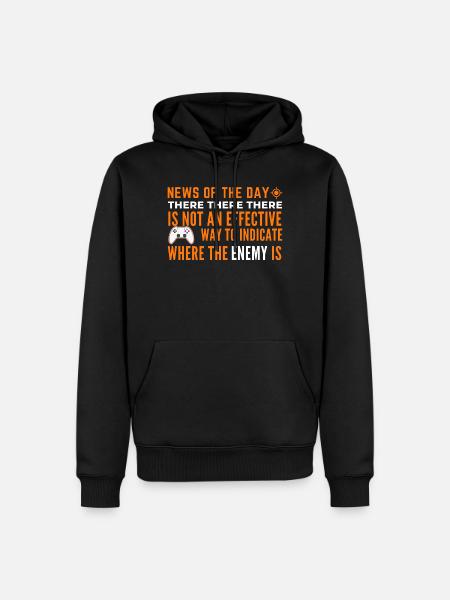 Enemy Location Insight Tee - Men’s Premium Organic Hoodie - black