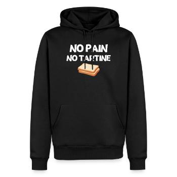 Bäcker, Bäcker, Bäcker - Männer Premium Bio Hoodie - Schwarz - Vorne - Nico (187cm)