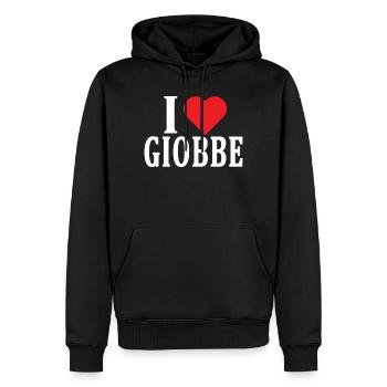 T-Shirt Ich liebe Giobbe T-Shirt Geschenkidee - Männer Premium Bio Hoodie - Schwarz - Vorne - Nico (187cm)