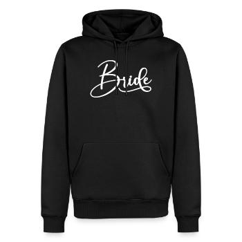 Fiançailles de mariage assorties à la mariée Mariage - Sweat à capuche Premium bio Homme - noir - Devant - Nico (187cm)