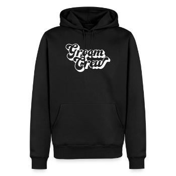 Groom Crew Bachelor Party Men Squad Matching Group - Sweat à capuche Premium bio Homme - noir - Devant - Nico (187cm)