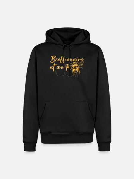 Beellionaire at Work - Men’s Premium Organic Hoodie - black