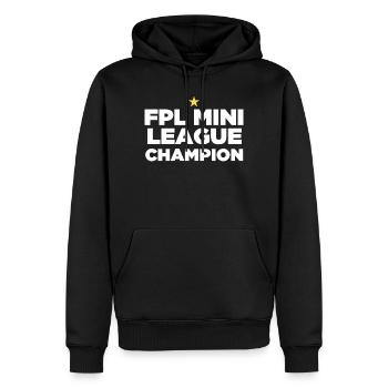 FPL League Champion (1 Star) - Men’s Premium Organic Hoodie - black - Front - Nico (187cm)