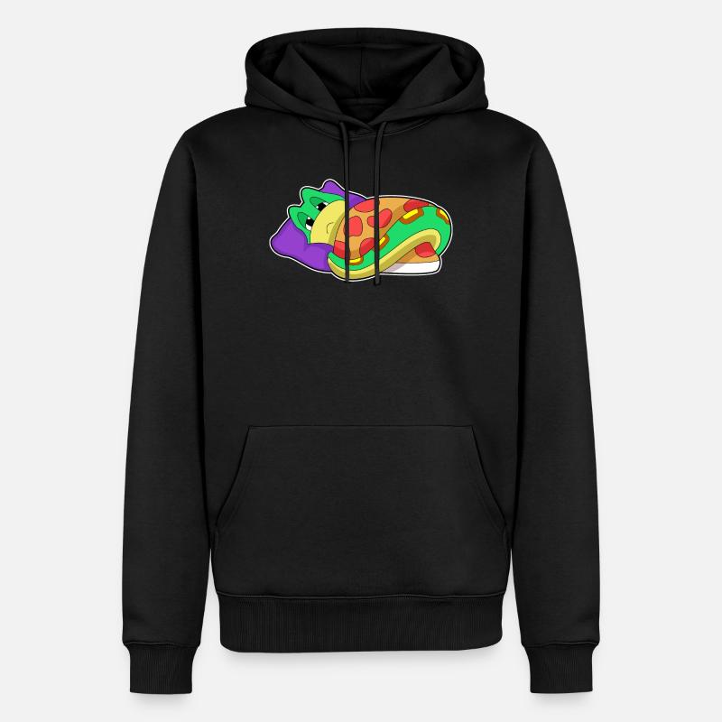 Oreiller de couverture serpent - Sweat à capuche Premium bio Homme - noir