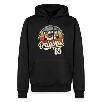 Original 1965 Jahrgang Vintage Geburtstag Retro - Männer Premium Bio Hoodie - Schwarz - Vorne - Nico (187cm)