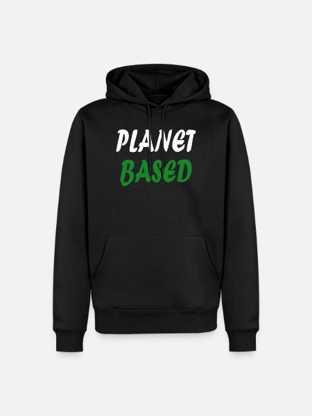Planet based vegan - Men’s Premium Organic Hoodie - black
