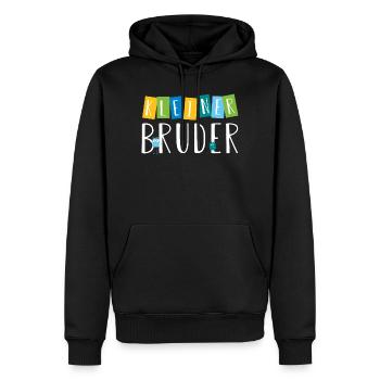 kleiner Bruder - süße Monster - Männer Premium Bio Hoodie - Schwarz - Vorne - Nico (187cm)