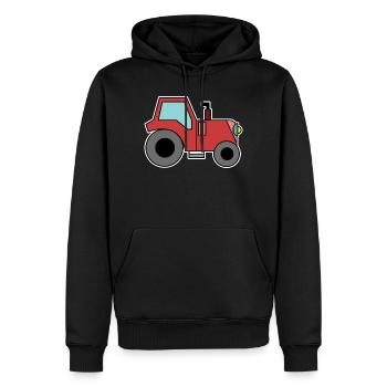 Landleben Traktor Bauernhof Kraftfahrzeug Landwirt - Männer Premium Bio Hoodie - Schwarz - Vorne - Nico (187cm)